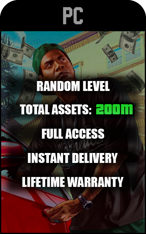 PC GTA V Modded 200 Million+ Cash Account