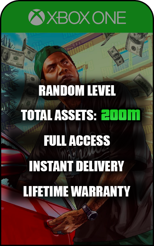 Xbox One GTA V Modded 200M+ Cash Account