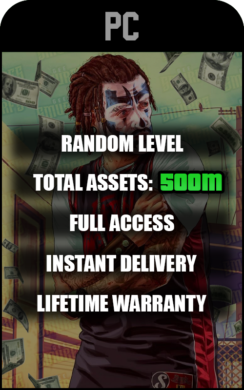PC GTA V Modded 500 Million+ Cash Account