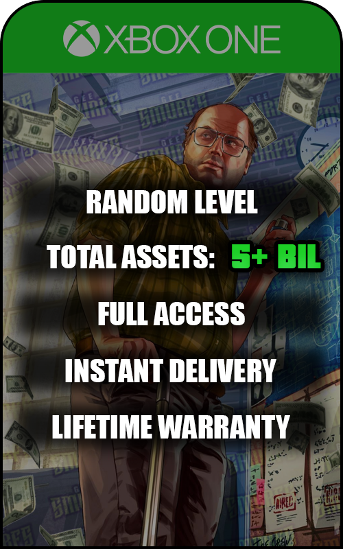 Xbox One GTA V Modded 5 Billion+ Cash Account